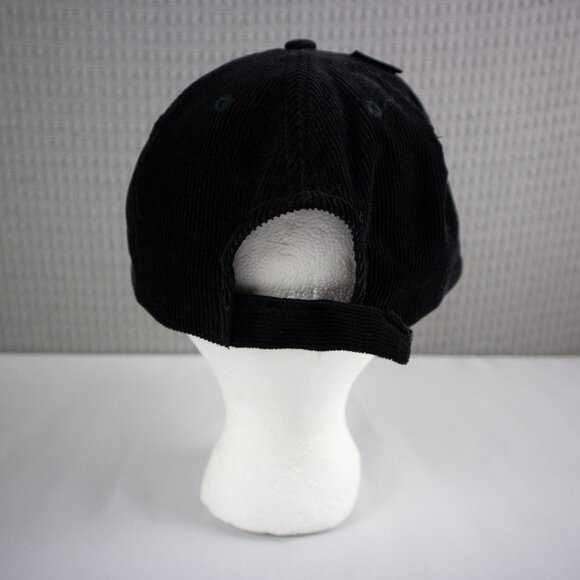 Spyder Corduroy Black Logo Strapback Hat Vintage - Picture 5 of 8